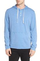 Men's The Rail Henley Hoodie - Blue