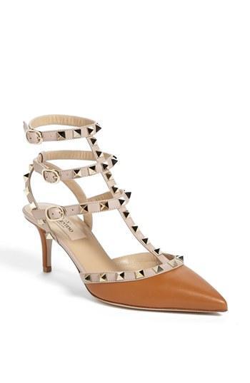 Valentino 'rockstud' Triple Ankle Strap Pump