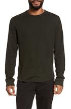 Men's Vince Double Knit Long Sleeve T-shirt, Size - Green