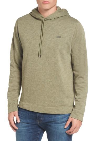 Men's Lacoste Brushed Fleece Hoodie (xl) - Grey