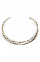 Women's Alexis Bittar Crystal Encrusted Plaid Collar Necklace