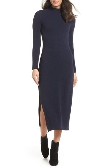 Women's French Connection Petra Jersey Midi Dress - Black