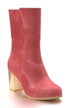 Women's Shoes Of Prey Block Heel Boot .5 A - Red