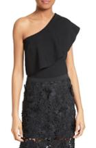 Women's Milly One-shoulder Flounce Knit Top
