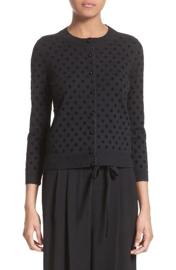 Women's Marc Jacobs Polka Dot Wool Cardigan