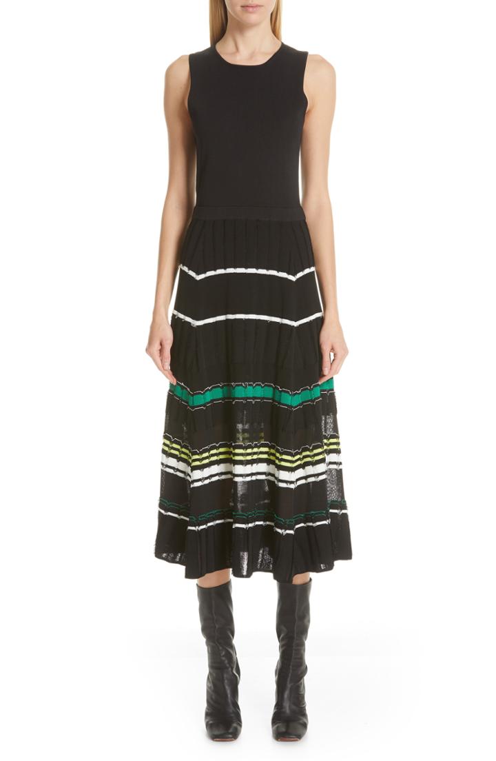 Women's Proenza Schouler Stripe Knit Dress - Black