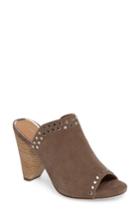 Women's Linea Paolo Penny Studded Cone Heel Sandal M - Beige