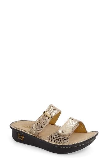 Women's Alegria 'karmen' Sandal -8.5us / 38eu - Metallic