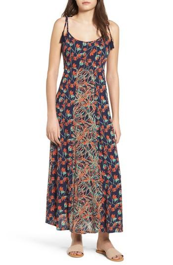 Women's Raga Botanic Nights Tie Strap Maxi Dress - Blue