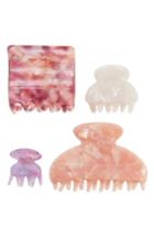 Tasha 'marble' Jaw Clips, Size - Pink
