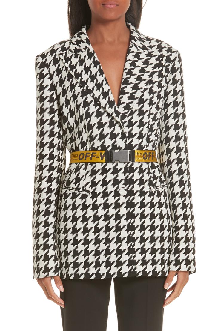 Women's Theory Super Cinched Plaid Blazer