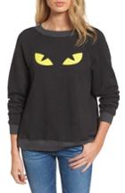Women's Wildfox I'm A Cat Sommer Sweatshirt - Black