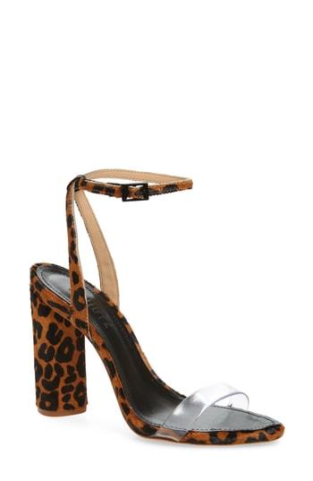 Women's Schutz Elenita Genuine Calf Hair Sandal M - Beige