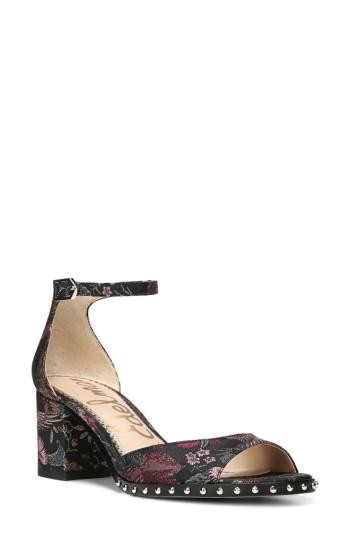 Women's Sam Edelman Susie Ankle Strap Sandal .5 M - Black