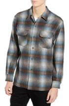 Men's Pendleton Board Wool Flannel Shirt - Grey