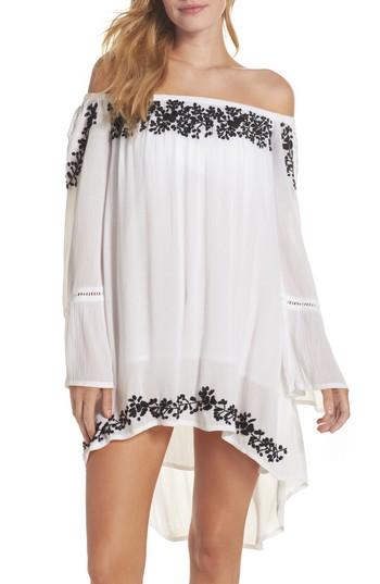 Women's Muche Et Muchette Cleopatra Off The Shoulder Cover-up Dress, Size - White