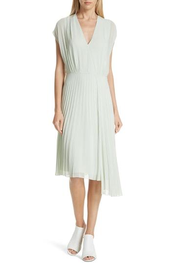 Women's Lewit Pleat Chiffon Dress - Green