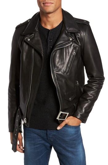 Men's Schott Nyc '50s Perfecto Oil Tanned Cowhide Leather Moto Jacket