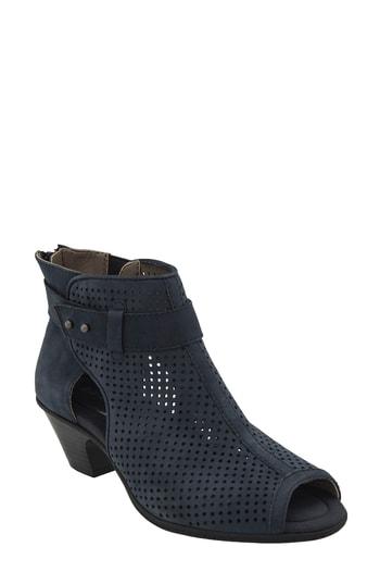 Women's Earth Intrepid Peep Toe Bootie .5 M - Blue