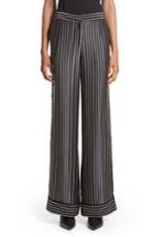 Women's Yigal Azrouel Wide Leg Silk Pajama Pants - Black