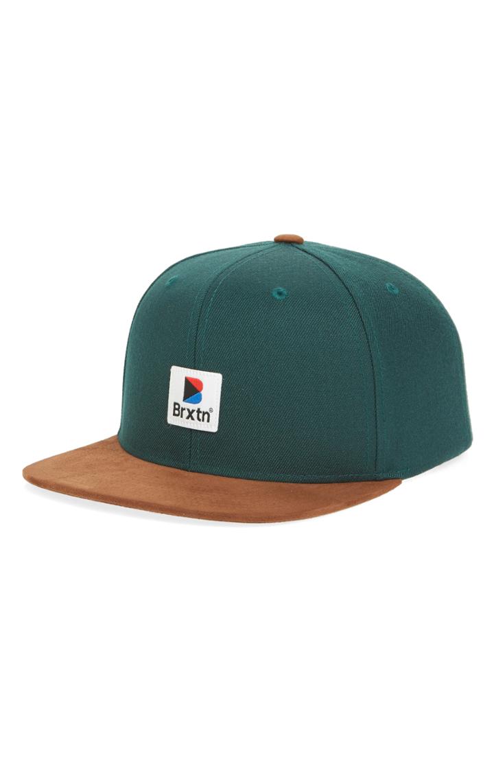 Men's Brixton Stowell Snapback Cap - Green