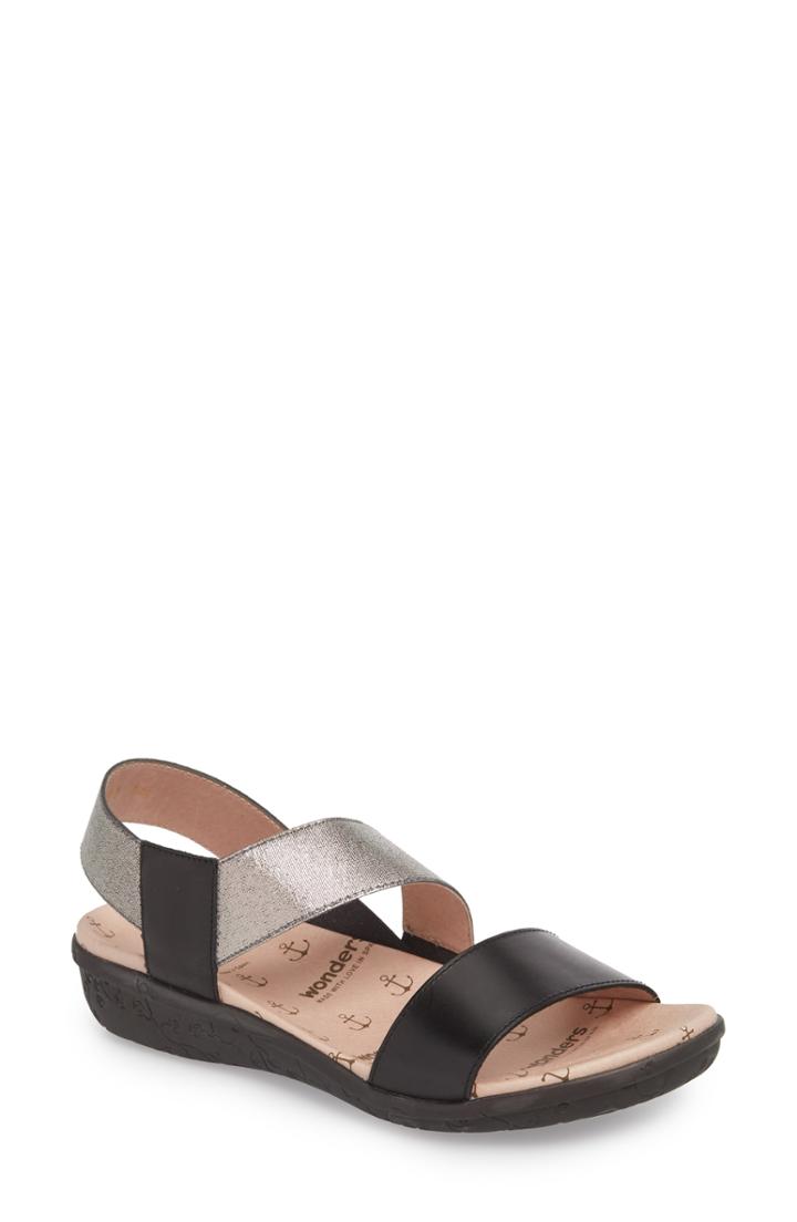 Women's Wonders Slingback Sandal .5-7us / 37eu - Black