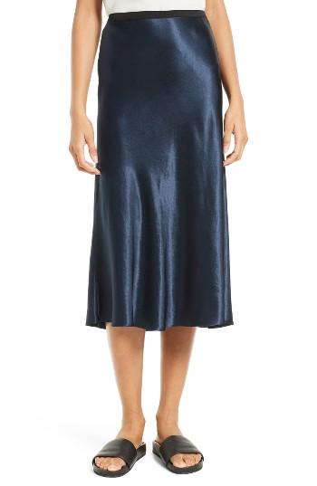 Women's Vince Satin Midi Skirt