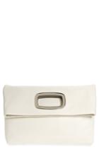 Vince Camuto Large Marti Leather Convertible Clutch - White