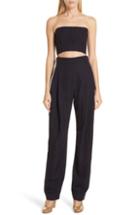 Women's Rachel Comey Assert Cutout Wool Blend Moire Jumpsuit - Blue