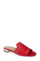 Women's Bcbg Devin Studded Slide Sandal .5 M - Red