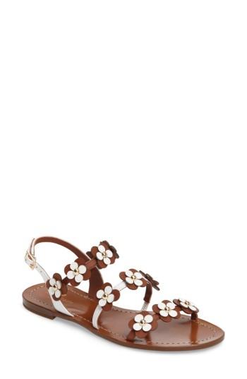 Women's Kate Spade New York Colorado Flowered Sandal .5 M - Brown