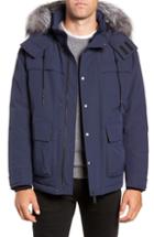 Men's Mackage Tricolor Genuine Fur Trim Down Jacket