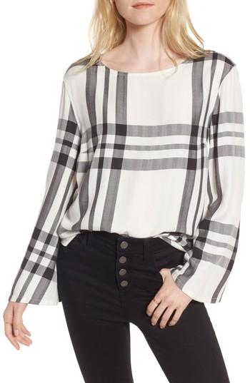 Women's Treasure & Bond Bell Sleeve Shirt, Size - Ivory