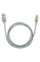 Candywirez 3-foot Clear Sparkle Lightning Charging Cable & Wall Charging Kit, Size - White