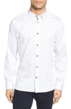 Men's Ted Baker London Lector Extra Trim Fit Dotted Circle Print Sport Shirt