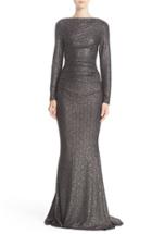 Women's Talbot Runhof Sequin Glitter Jersey Ruched Gown