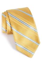 Men's Robert Talbott Stripe Silk Tie, Size - Yellow