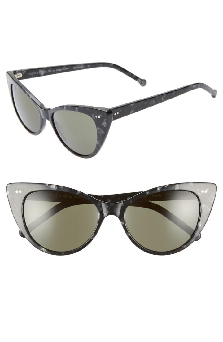 Women's Colors In Optics Audrey 54mm Cat Eye Sunglasses - Black/ Multi