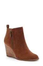 Women's Lucky Brand Yahir Wedge Bootie M - Brown