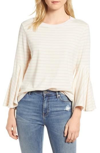 Women's Everleigh Stripe Bell Sleeve Top - Pink