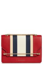 Strathberry East/west Stripe Leather Crossbody Bag -