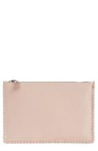 Mackage Whipstitch Leather Zip Pouch -