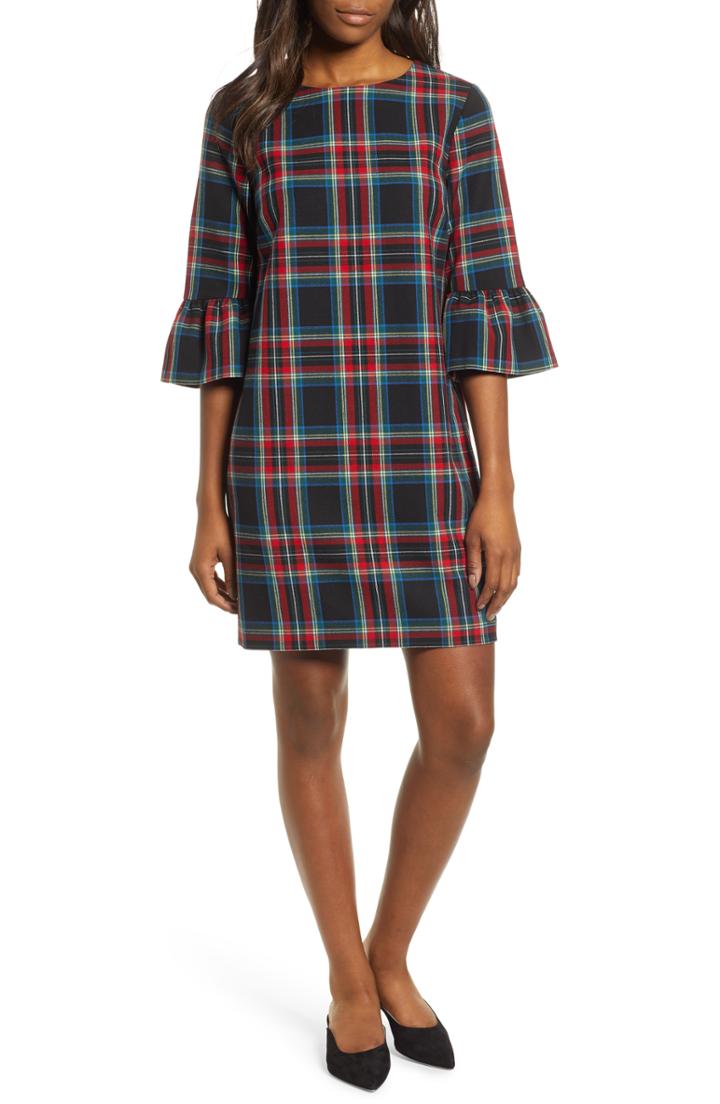 Women's Vineyard Vines Greenwich Jolly Plaid Shift Dress