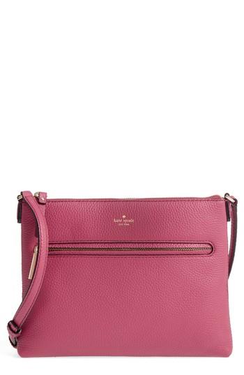 Kate Spade New York Hopkins Street - Gabriele Leather Crossbody Bag - Coral