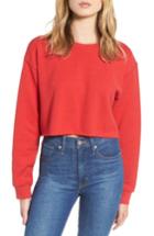 Women's Sub Urban Riot Gigi Crop Sweatshirt - Red