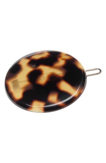 France Luxe Circle Tige Boule Barrette, Size - Brown