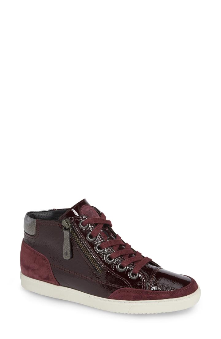 Women's Paul Green Val Mid-top Sneaker .5us/ 3uk - Red