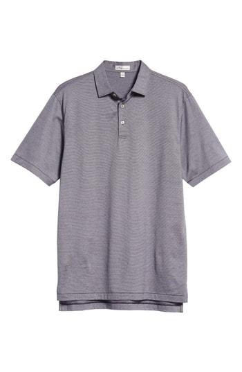 Men's Peter Millar Latimer Classic Fit Stripe Golf Polo - Blue