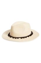 Women's Sole Society Pom Pom Panama Hat -