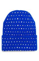 Women's Tasha Studded Beanie Hat - Blue